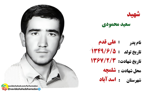 زندگینامه دانش آموز بسیجی شهید سعید محمودی زندگینامه دانش آموز بسیجی شهید سعید محمودی