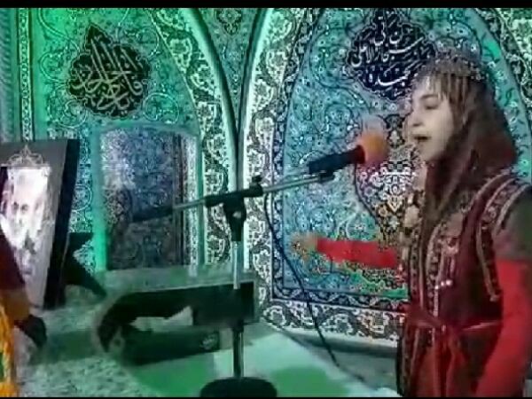 دکلمه دختر اهل سنت گلستانی در رثای سردار شهید سلیمانی