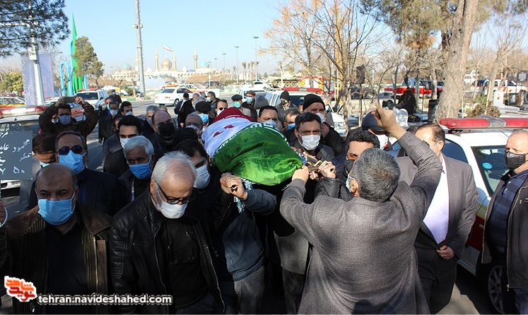 جانباز شهید محمود عابدین زاده در جوار برادر شهیدش آرام گرفت