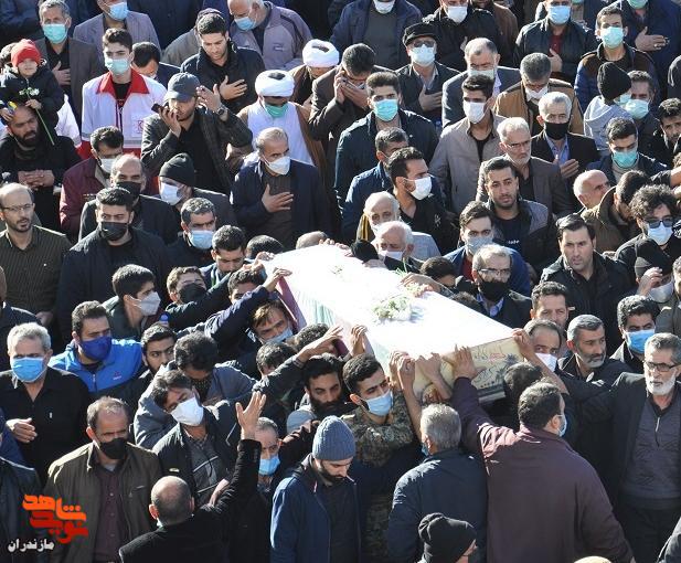 تشييع پيكر 6 شهيد گمنام در مازندران تشييع پيكر 6 شهيد گمنام در مازندران