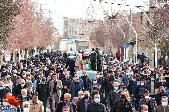 پیکر مطهر جانباز سید مهدی موسوی، اهداکننده عضو تشییع شد