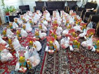 100 بسته معیشتی به خانواده های نیازمند اهدا شد