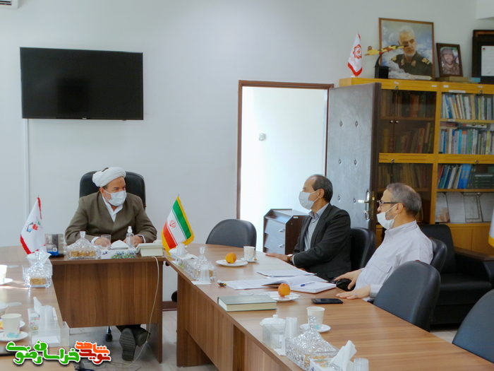 جلسه مشترک مؤسسه پیام آزادگان با بنیاد خراسان رضوی