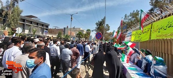 حضور پرشور مردم شهید پرور استان سیستان و بلوچستان در روز جهانی قدس