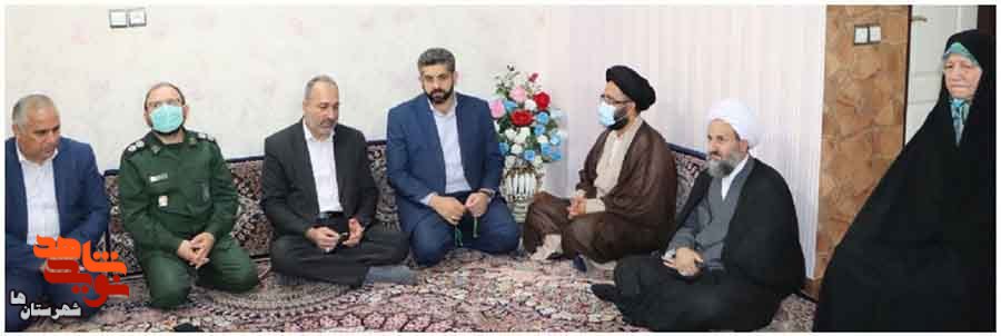 مسئولین شهرستان قرچک با خانواده معظم شهید راه قدس «خداداد ملکی‌غفاری» دیدار کردند