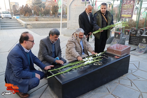معاون فرهنگی بنیاد شهید به همدان سفر کرد