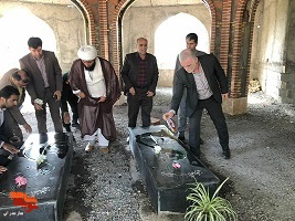 مراسم غبارروبی و عطرافشانی گلزار شهدای دستکنده کلای و گلزار شهدای خوشنام برگزار شد