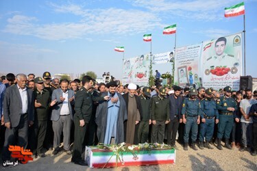 گزارش تصویری/پیکر شهید امنیت«ایوب رومیانی» در رومشکان تشییع شد