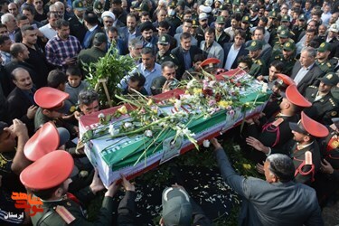 گزارش تصویری/پیکر شهید امنیت«ایوب رومیانی» در رومشکان تشییع شد