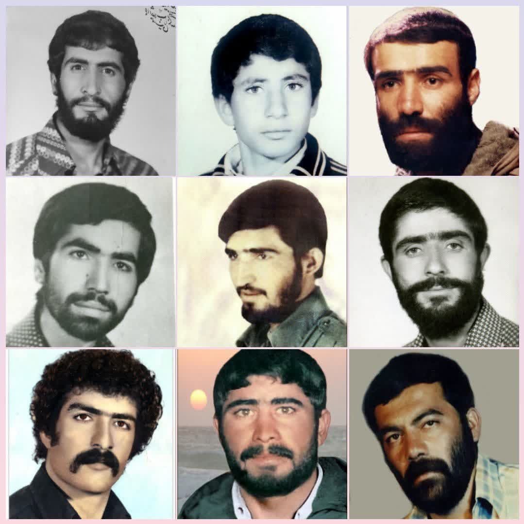 یادی از 17 شهید عملیات فتح‌المبین منطقه رهنان+ تصاویر