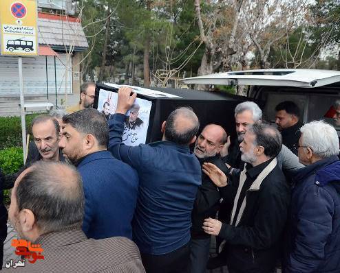 تشییع پیکر مطهر حاج مصطفی شهبازی پدر شهید «علیرضا شهبازی»