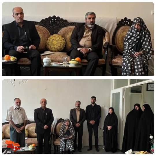دیدار ازخانواده شهدا به مناسبت گرامیداشت هفته معلم