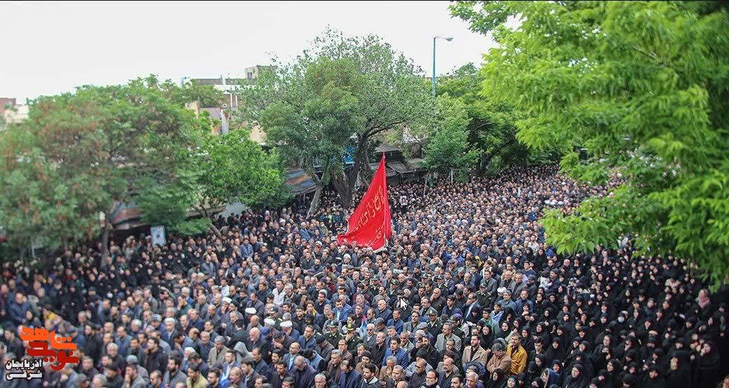 سنگ تمام مردم آذربایجان در وداع با سیدالشهدای خدمت