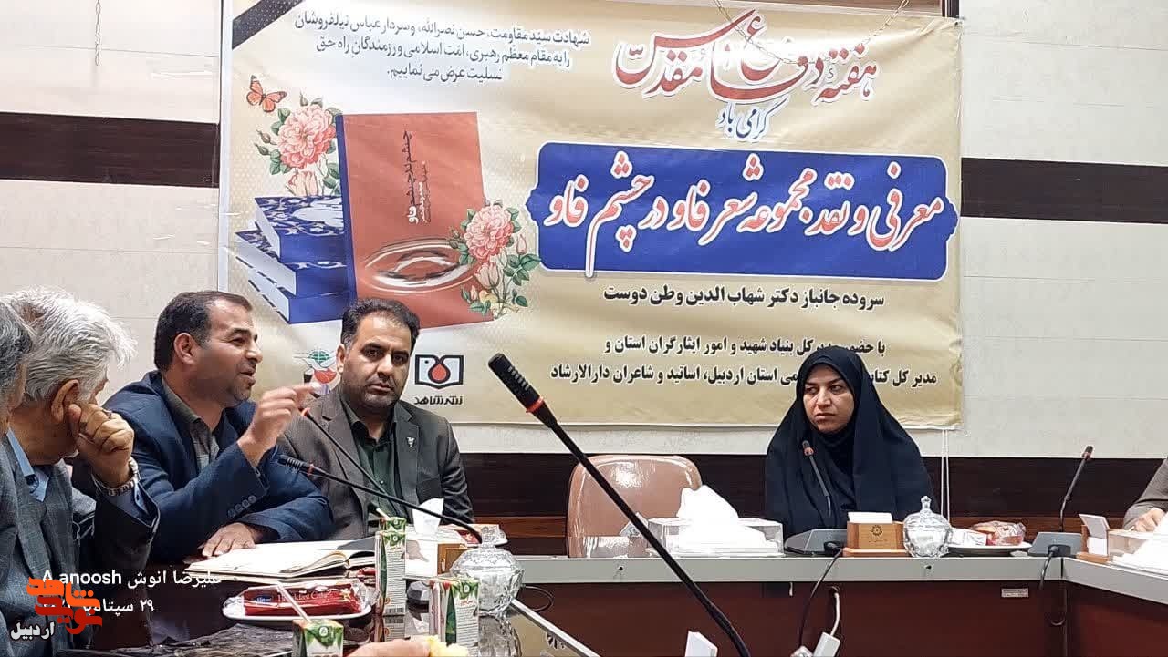 معرفی و نقد مجموعه شعر چشم در چشم فاو در اردبیل
