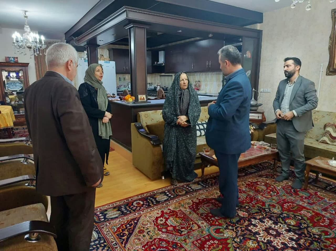 دیدار با خانواده معظم شاهد و ایثارگر در شهرستان خوی