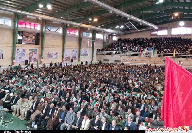 اجتماع بزرگ بسیجیان در شهر ایلام