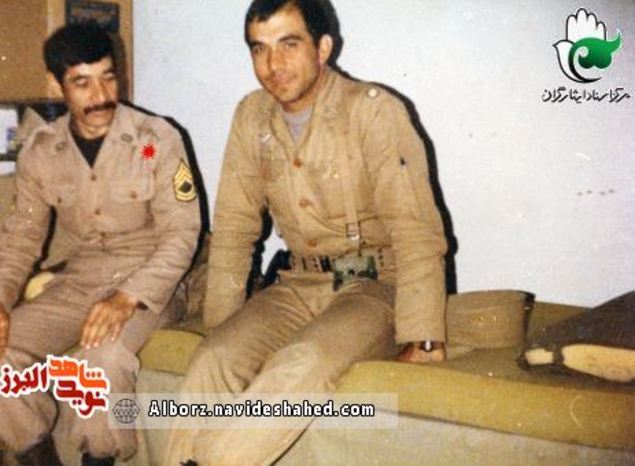 ستوان‍‎یار سوم ارتش شهید غلامرضا بهادری در جبهه 