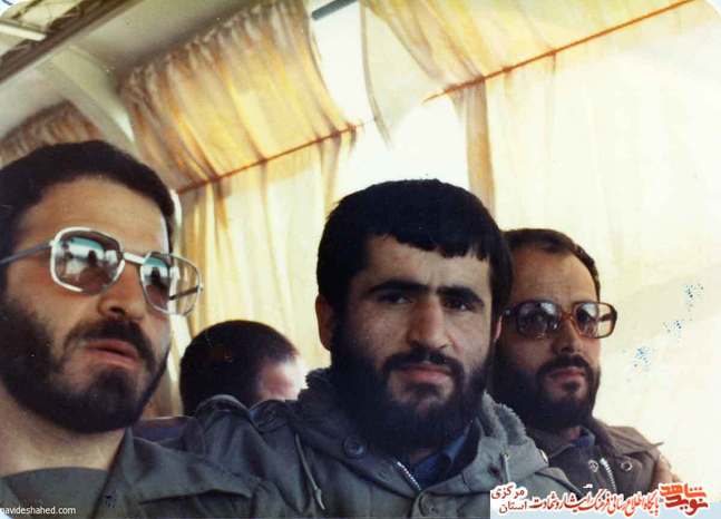 از چپ: شهید مهدی اسماعیلی - محمد بهرامی -علی اکبر نیک عهد