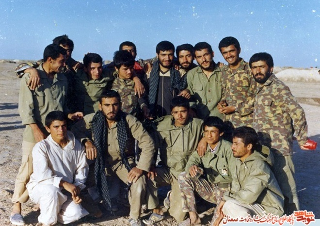 نفر چهارم ایستاده از راست شهید احمدرضا اصحابی