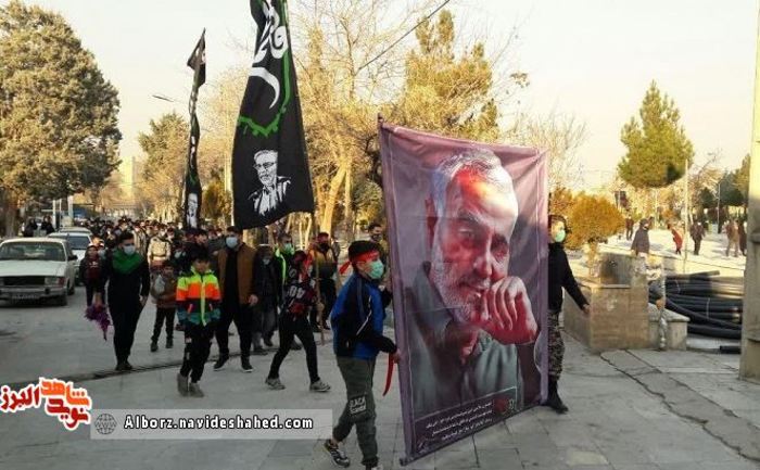 مراسم بزرگداشت سالروز شهادت سردار شهید سلیمانی در آستان مقدس امام زاده محمد(ع) برگزار شد
