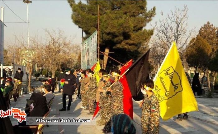 مراسم بزرگداشت سالروز شهادت سردار شهید سلیمانی در آستان مقدس امام زاده محمد(ع) برگزار شد