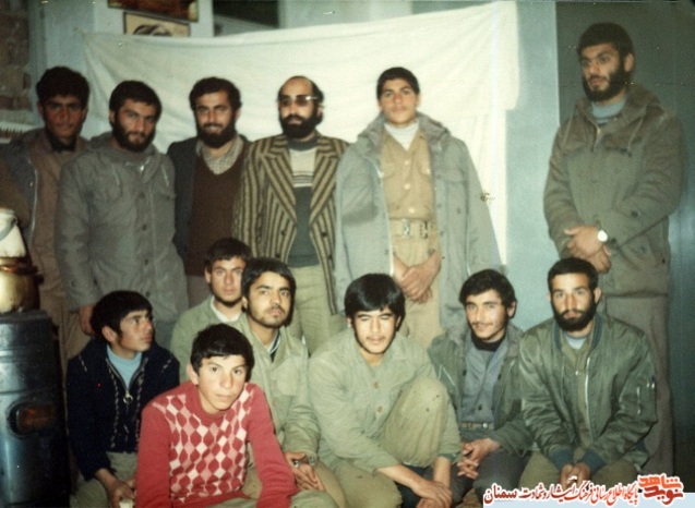 نفر دوم ایستاده از راست شهید جعفر ادب
