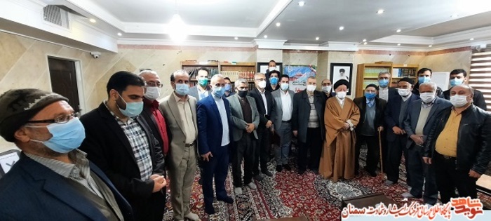 دیدار جامعه ایثارگری استان سمنان با آیت ‌الله شاهچراغی نماینده ولی فقیه در استان سمنان به مناسبت روز شهید- ۲۳ اسفند ۹۹