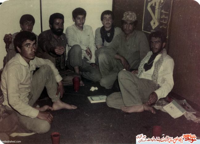از چپ: ... - شهید ابوالفضل جودکی - آزاد - علی اکبر کریمی - سعید سمیعی