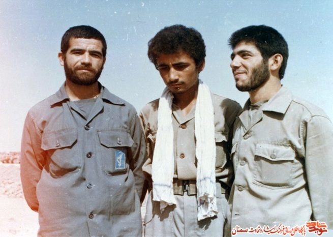 نفر اول از چپ شهید سیدعلی‌اکبر سیدجوادی