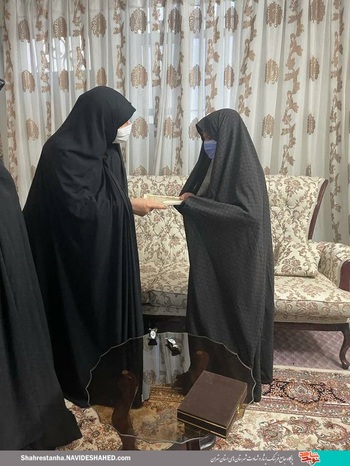 دیدار با خانواده شهید «ولی ‌الله قربانی» در شهرستان ری