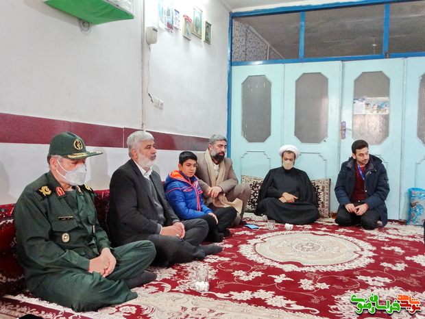 دیدار با خانواده شهید مدافع حرم لشکر فاطمیون عباسعلی حمیدی
