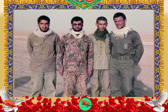 نفر اول از راست شهید مهدی باقریان