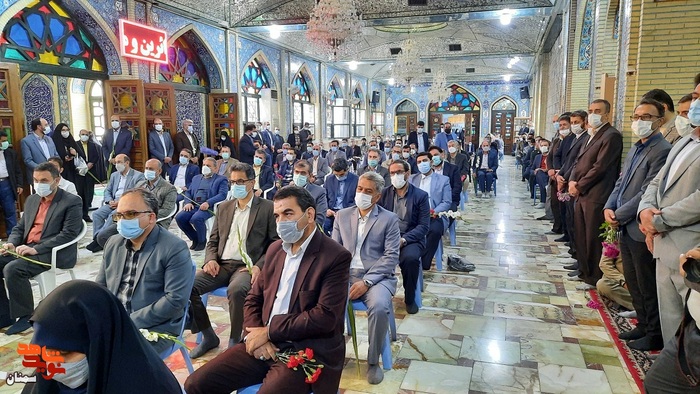 مراسم گلباران گلزار شهدای امامزاده یحیی (ع) سمنان به مناسبت روز شهید - بیست و دوم اسفند ۱۴۰۰