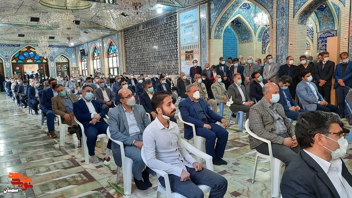 مراسم گلباران گلزار شهدای امامزاده یحیی (ع) سمنان به مناسبت روز شهید - بیست و دوم اسفند ۱۴۰۰