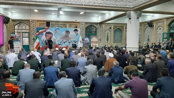 مراسم سومین و هفتمین روز شهادت جانباز شهید «حاج عبدالصمد رجبی»