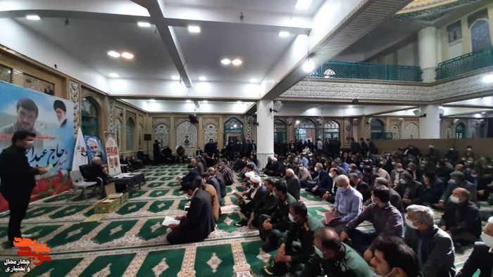 مراسم سومین و هفتمین روز شهادت جانباز شهید «حاج عبدالصمد رجبی»