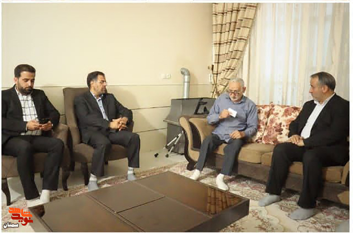 دیدار مسئولان با جانباز و آزاده گرانقدر سیدربیع سیادت‌پور به مناسبت سالروز عملیات رمضان
