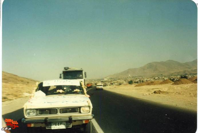 مراسم استقبال از آزاده سرافراز مجید قاسمی روستای ده چال - 1369