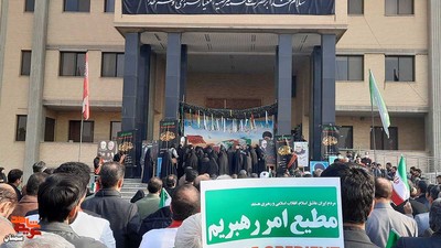 مراسم تشییع پیکر مطهر شهید گمنام خوشنام در استانداری سمنان- هفتم دی‌ماه ۱۴۰۱