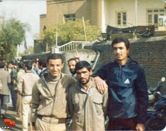 از چپ: مجتبی رفیعی - سید محمد سجادی - شهید مرتضی رحیمی