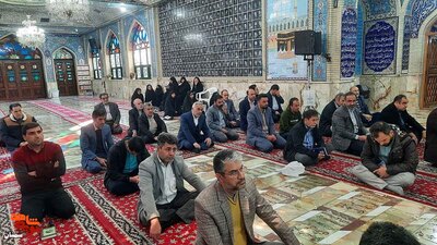 تجدید میثاق کارکنان ادارات بنیاد شهید و حج و زیارت با آرمانهای والای شهدا- نوزدهم اسفندماه ۱۴۰۲ گلزار شهدای امامزاده یحیی(ع) شهرستان سمنان