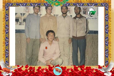 نفر نشسته شهید سید جمال احمدپناهی
